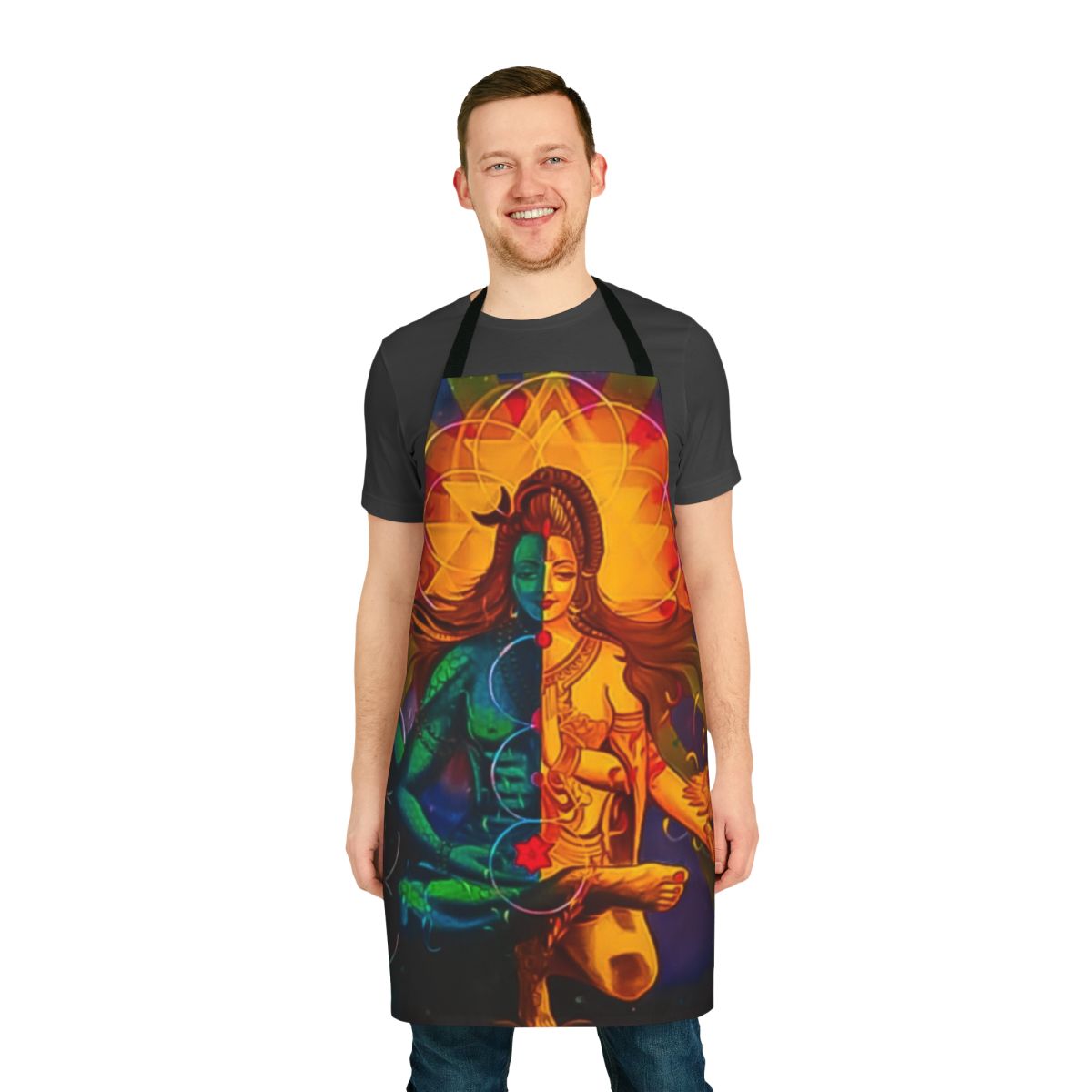 Shiva and Goddess Parvati Hindu Deity Apron