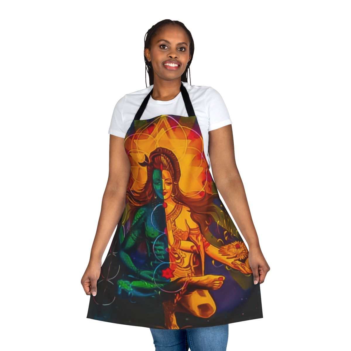 Shiva and Goddess Parvati Hindu Deity Apron