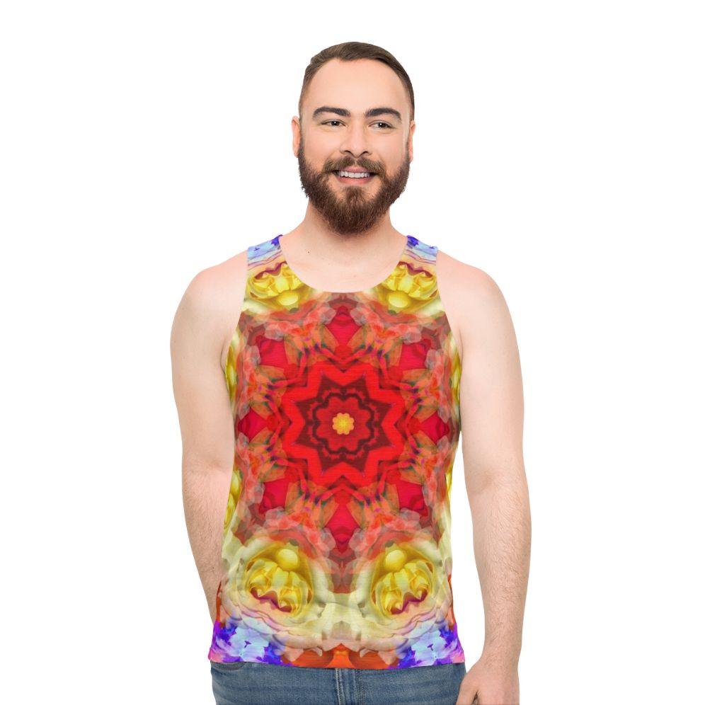 Spiritual rose unisex tank top