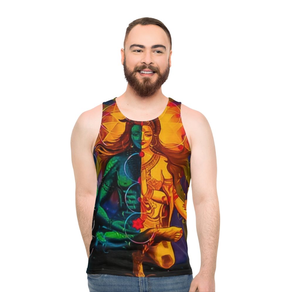 Shiva and Parvati Spiritual Unisex Tank Top