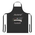Splash-resistant apron with Roland Fantom design for music lovers and musicians