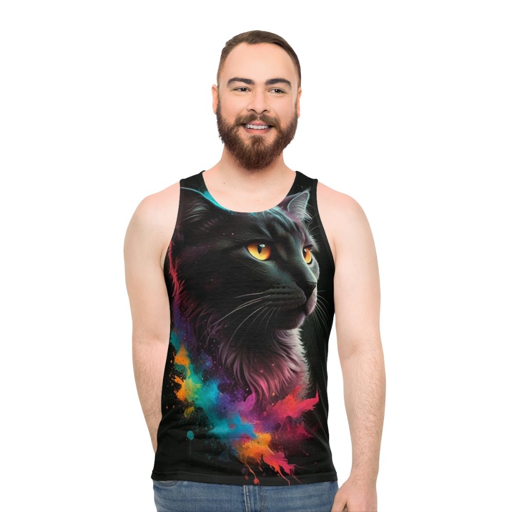 Splash Cat Unisex Graphic Tank Top