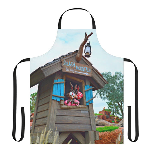 Splash Mountain themed apron featuring Brer Rabbit and the "Zip-a-Dee-Doo-Dah" song lyrics