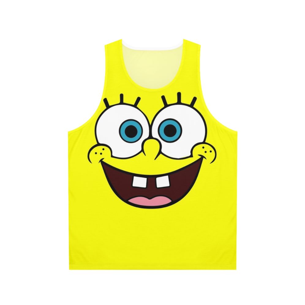 Spongebob cartoon character printed on a unisex tank top
