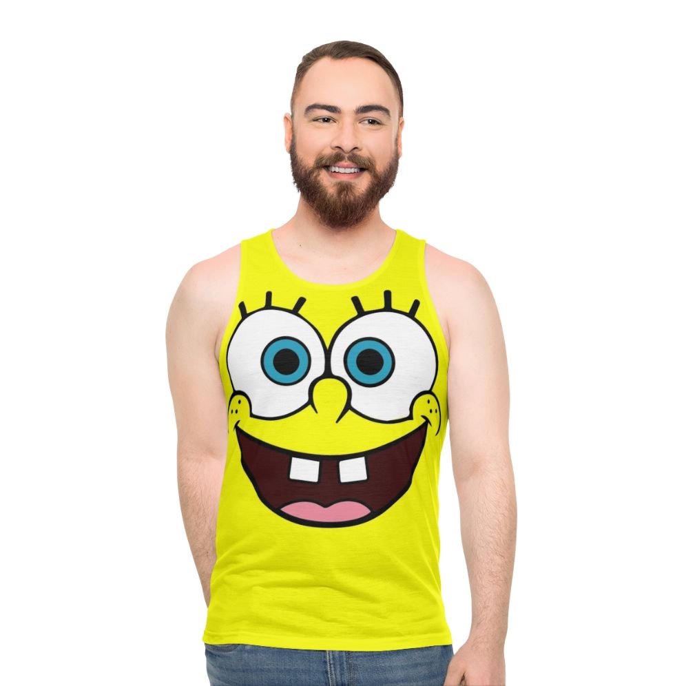 Spongebob cartoon character printed on a unisex tank top