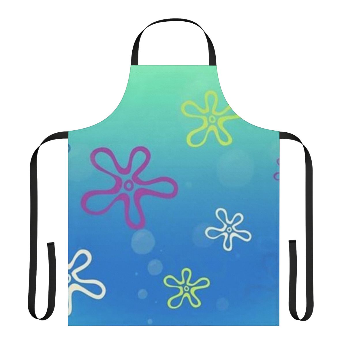 Spongebob themed apron with Bikini Bottom design