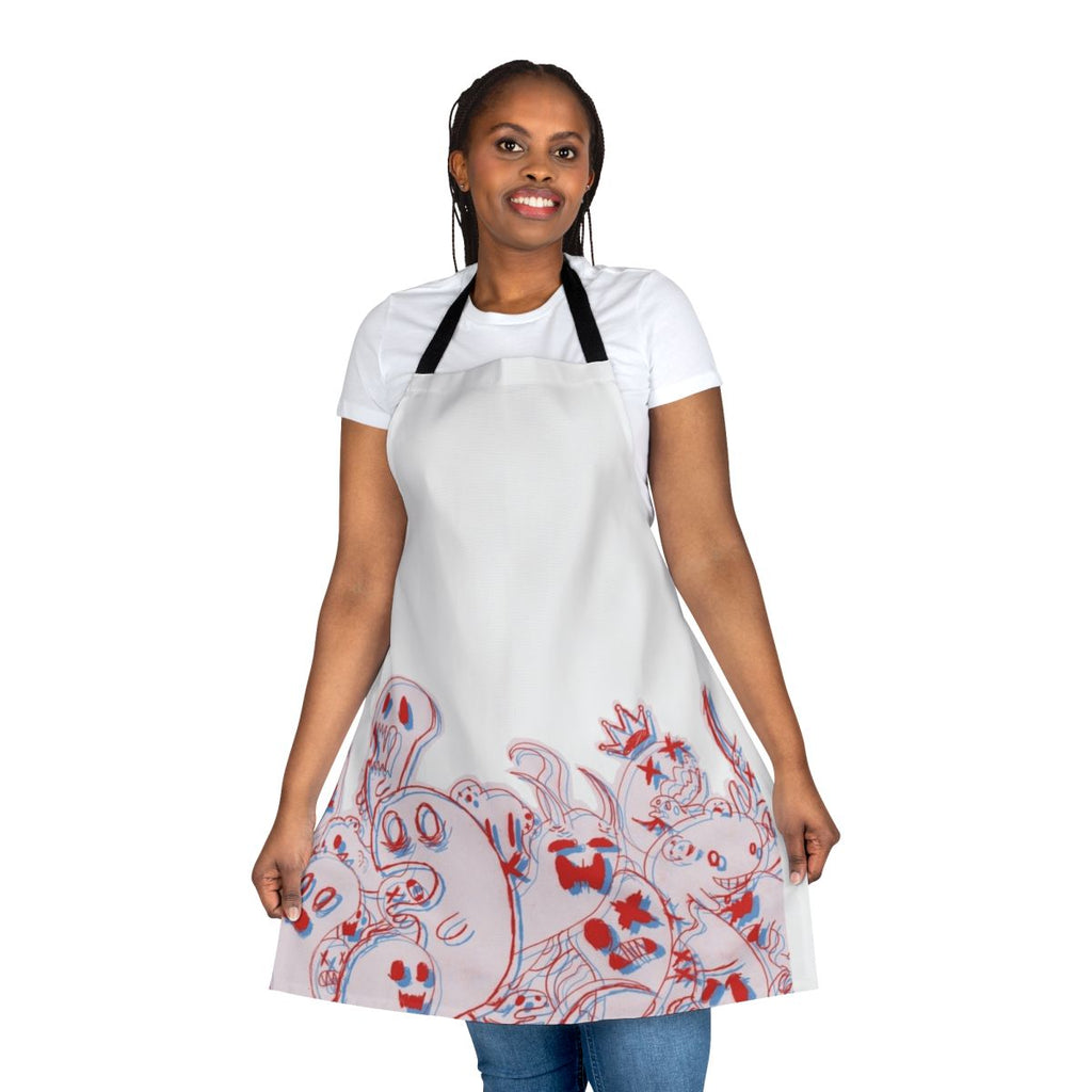 Apron featuring a 3D ghost design for fans of the game Off