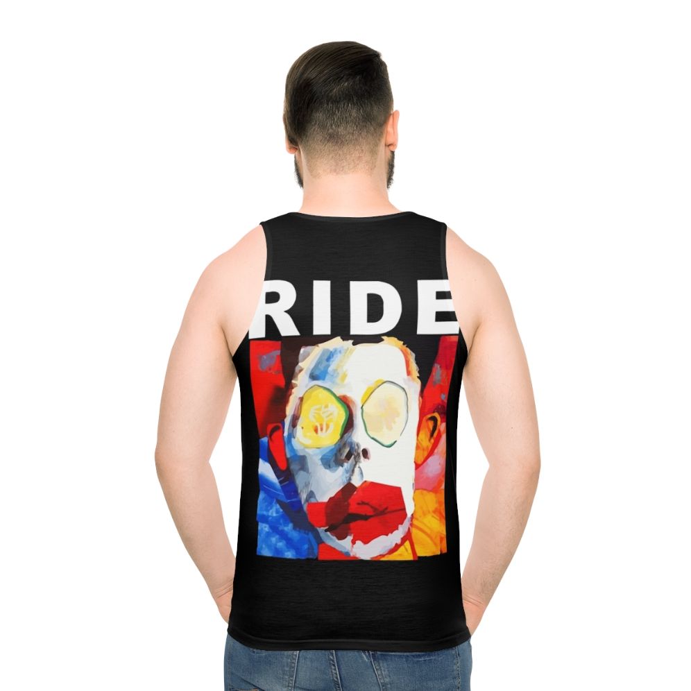 Unisex tank top with a spooky and absurd design for horror fans