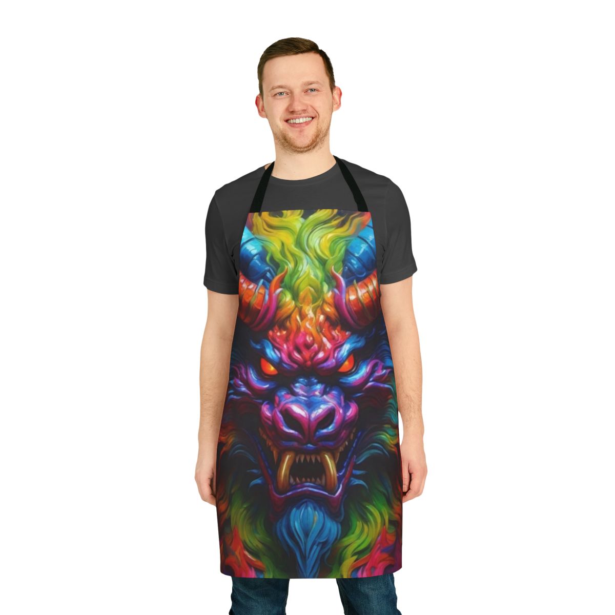 Frightening monster-themed apron for a terrifying kitchen experience
