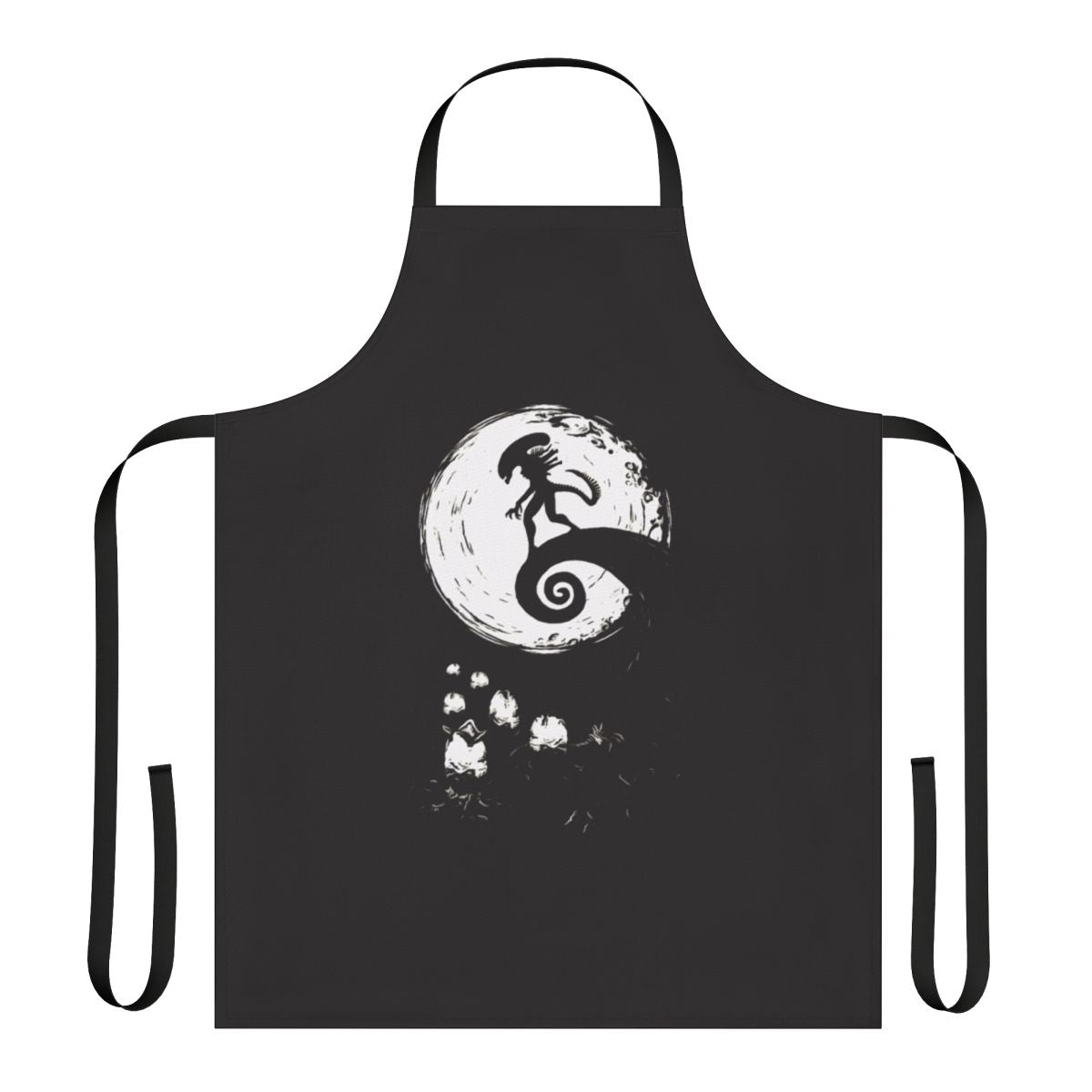 "The Nightmare" themed apron with horror movie and Halloween inspired design