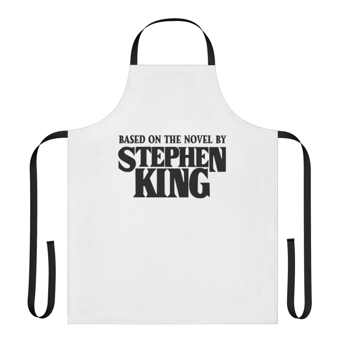 "Apron inspired by the works of horror author Stephen King"