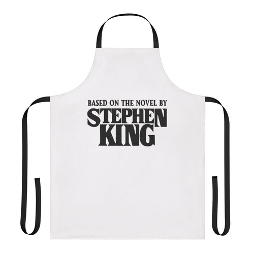 "Apron inspired by the works of horror author Stephen King"