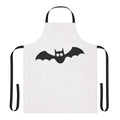 Apron featuring a whimsical, vintage-inspired design with cute bats in a dark, gothic style.