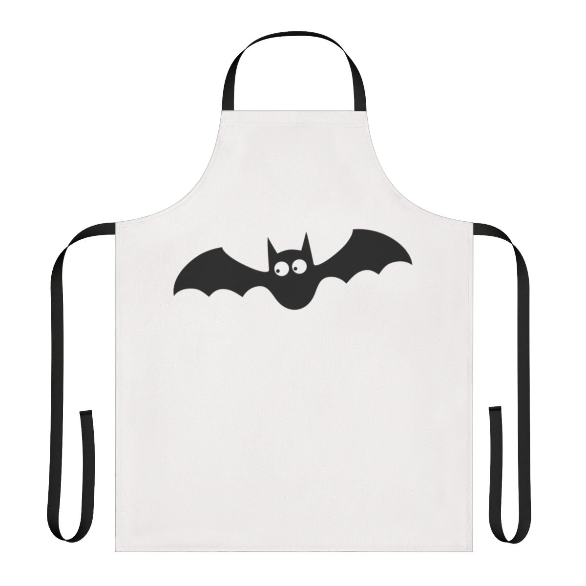Apron featuring a whimsical, vintage-inspired design with cute bats in a dark, gothic style.