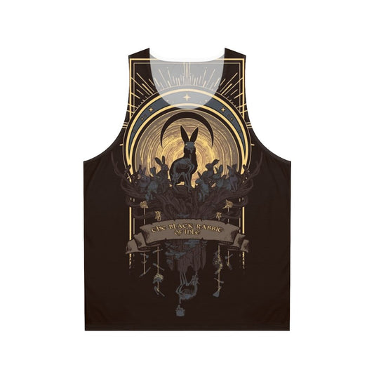Spooky Black Rabbit of Inlé Unisex Tank Top