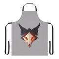 Cadaver-themed apron with wolf skull design, perfect for furry fans and Halloween enthusiasts