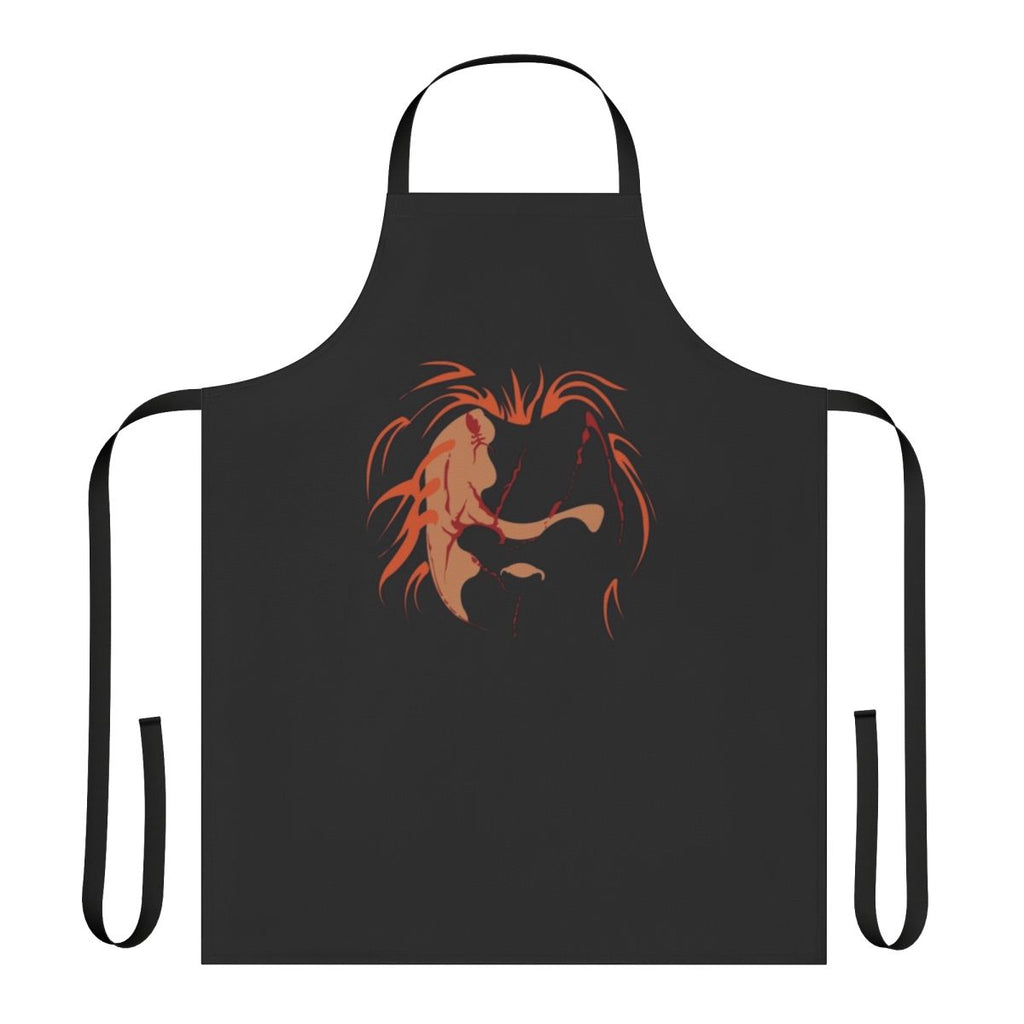 Chucky-inspired apron with horror movie graphics