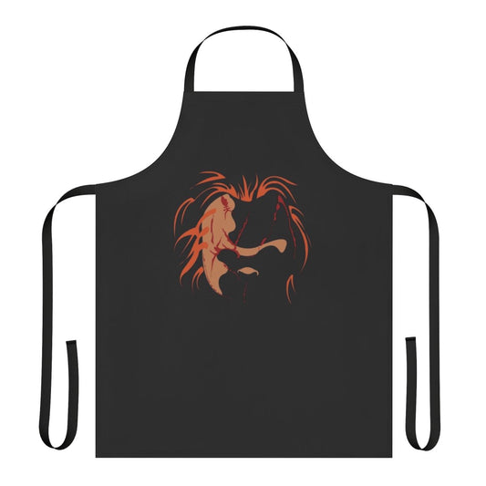 Chucky-inspired apron with horror movie graphics