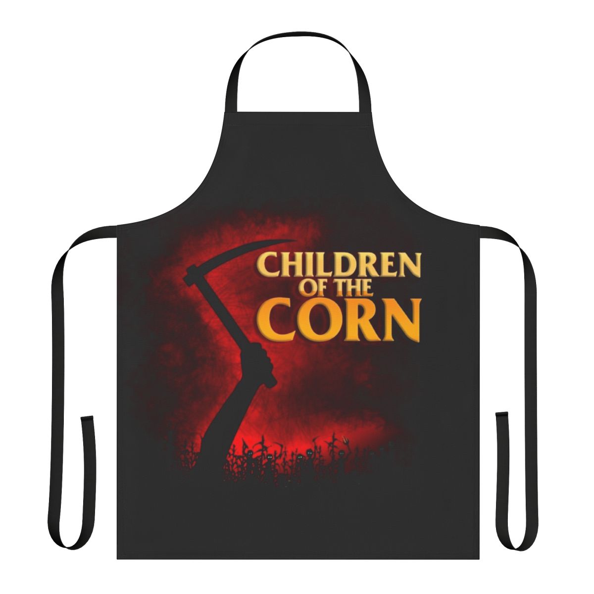 Apron with "Children of the Corn" inspired design