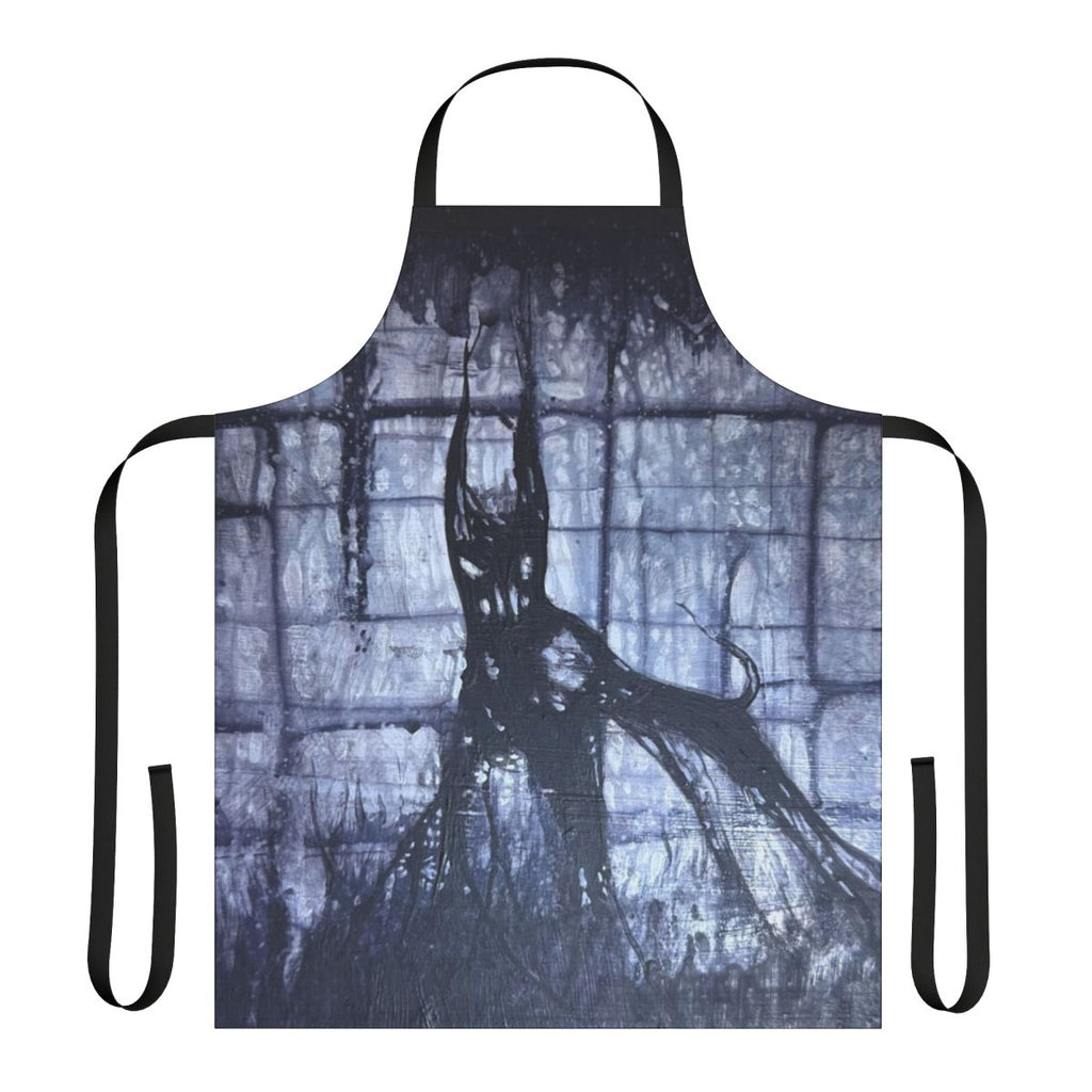 Unique and creepy demon dog themed apron design by LemonWoodClock