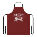 Elm Street College-inspired apron with Freddy Krueger-style design
