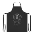 Ghost-themed apron with occult symbols and metal music references