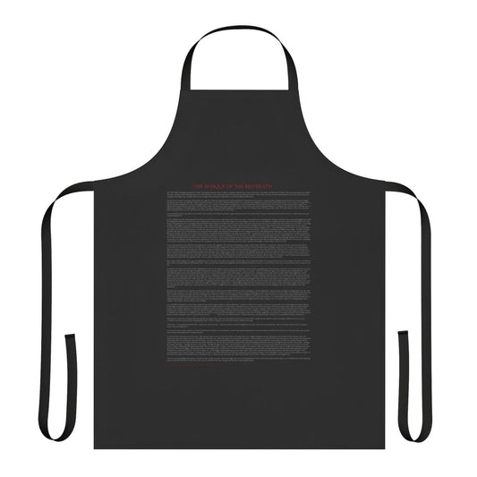 Apron featuring the haunting imagery of Edgar Allan Poe's "The Masque of the Red Death"