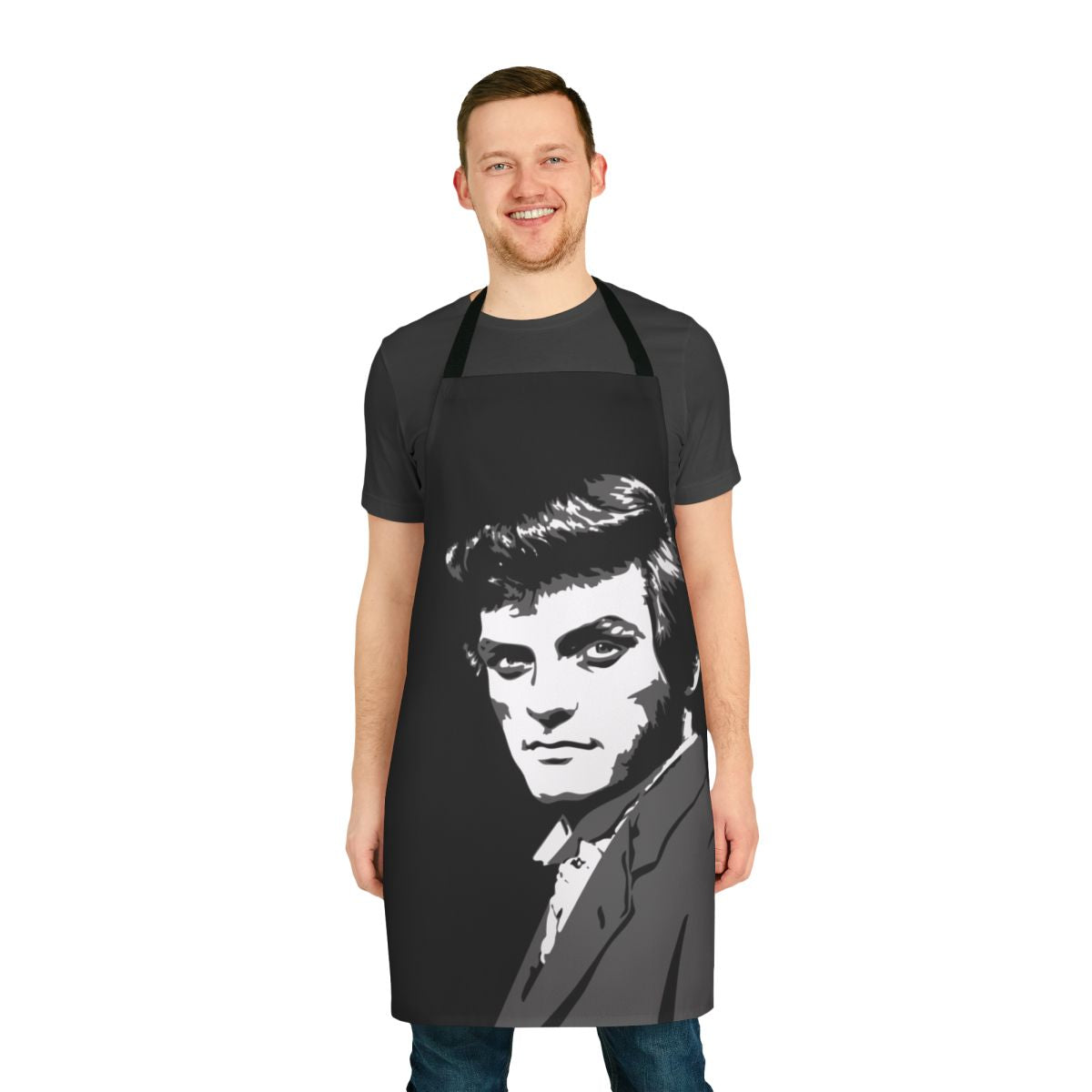 Dark Shadows-inspired apron featuring Quentin Collins, the werewolf character