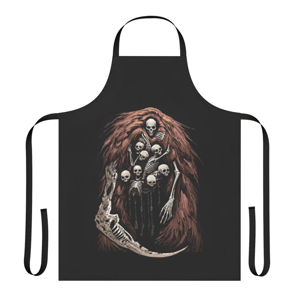 Dark Souls-inspired Gravelord-themed spooky apron with skulls and bones