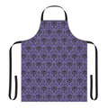 Haunted Mansion inspired wallpaper pattern printed on a high-quality apron