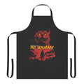 Spooky horror movie-themed apron with pet imagery