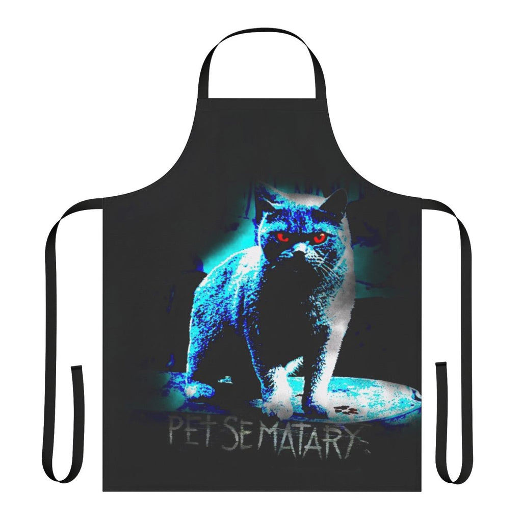Spooky horror movie-inspired apron with Pet Sematary design