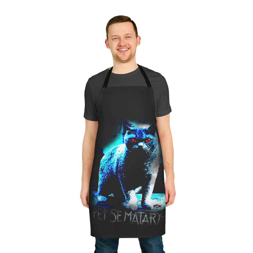 Spooky horror movie-inspired apron with Pet Sematary design