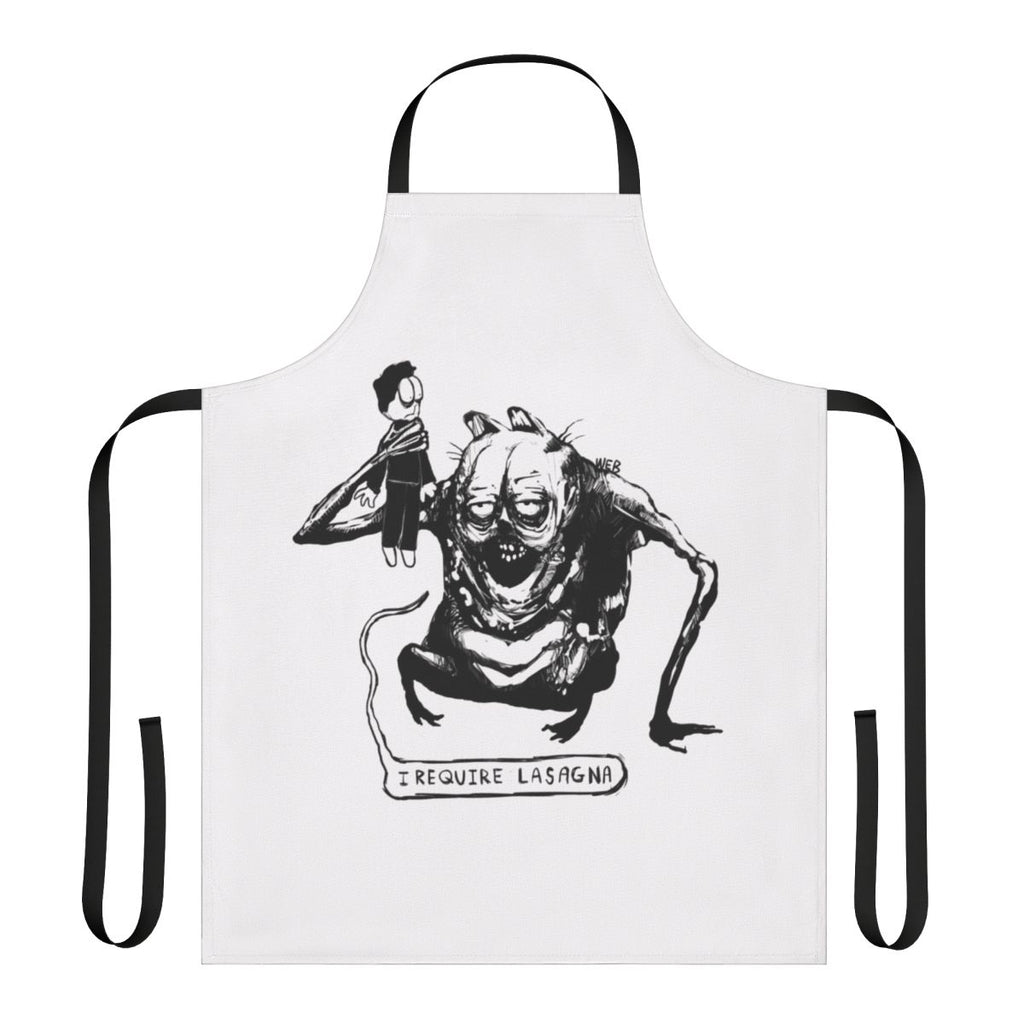 Spooky horror-themed apron with a frightening design