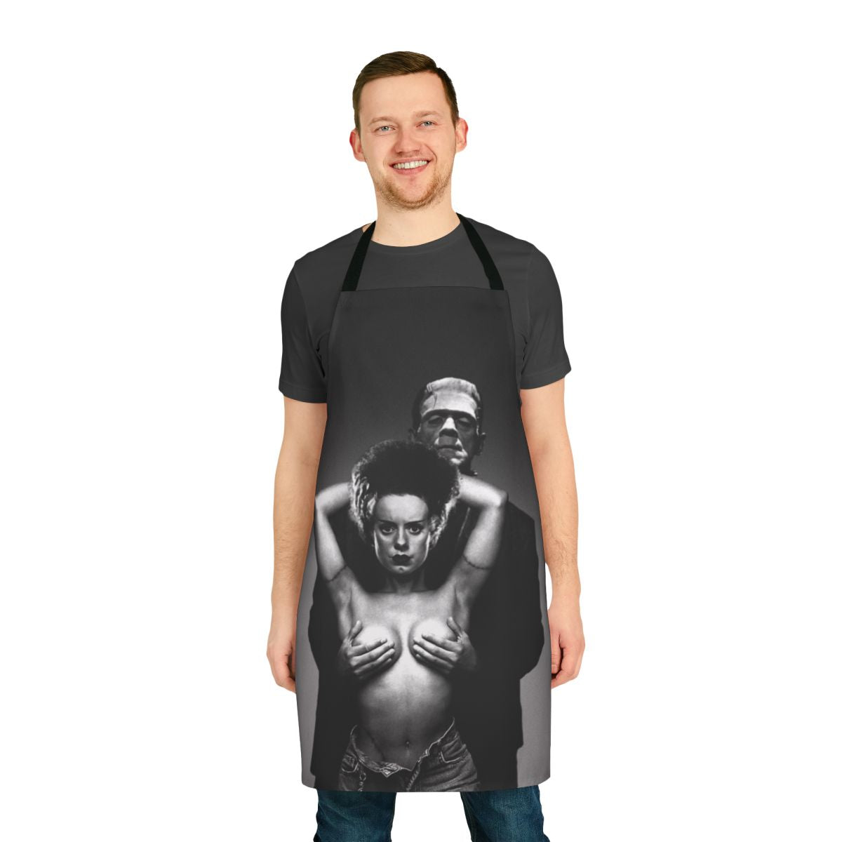 Rotting Bone horror-themed graphic apron