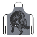 Hyena-themed apron with a creepy, animal-inspired design