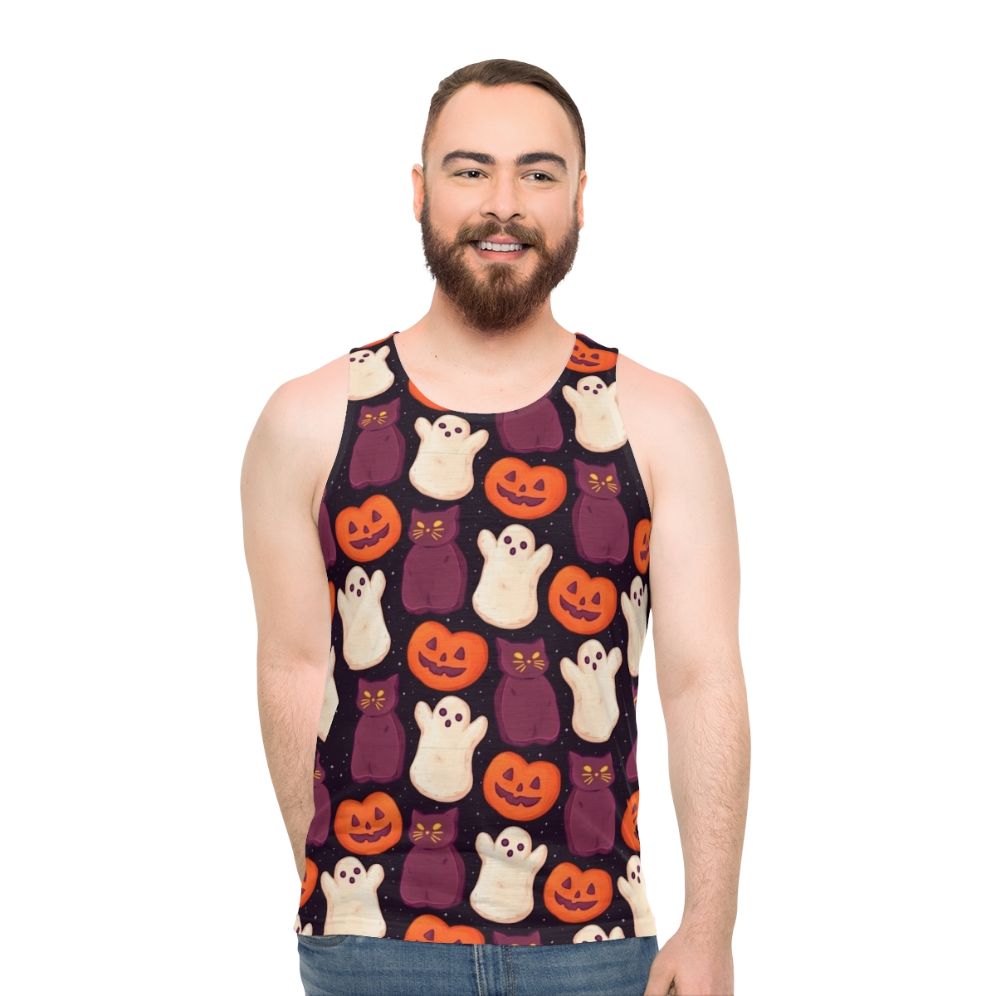 Spooky marshmallow Halloween tank top