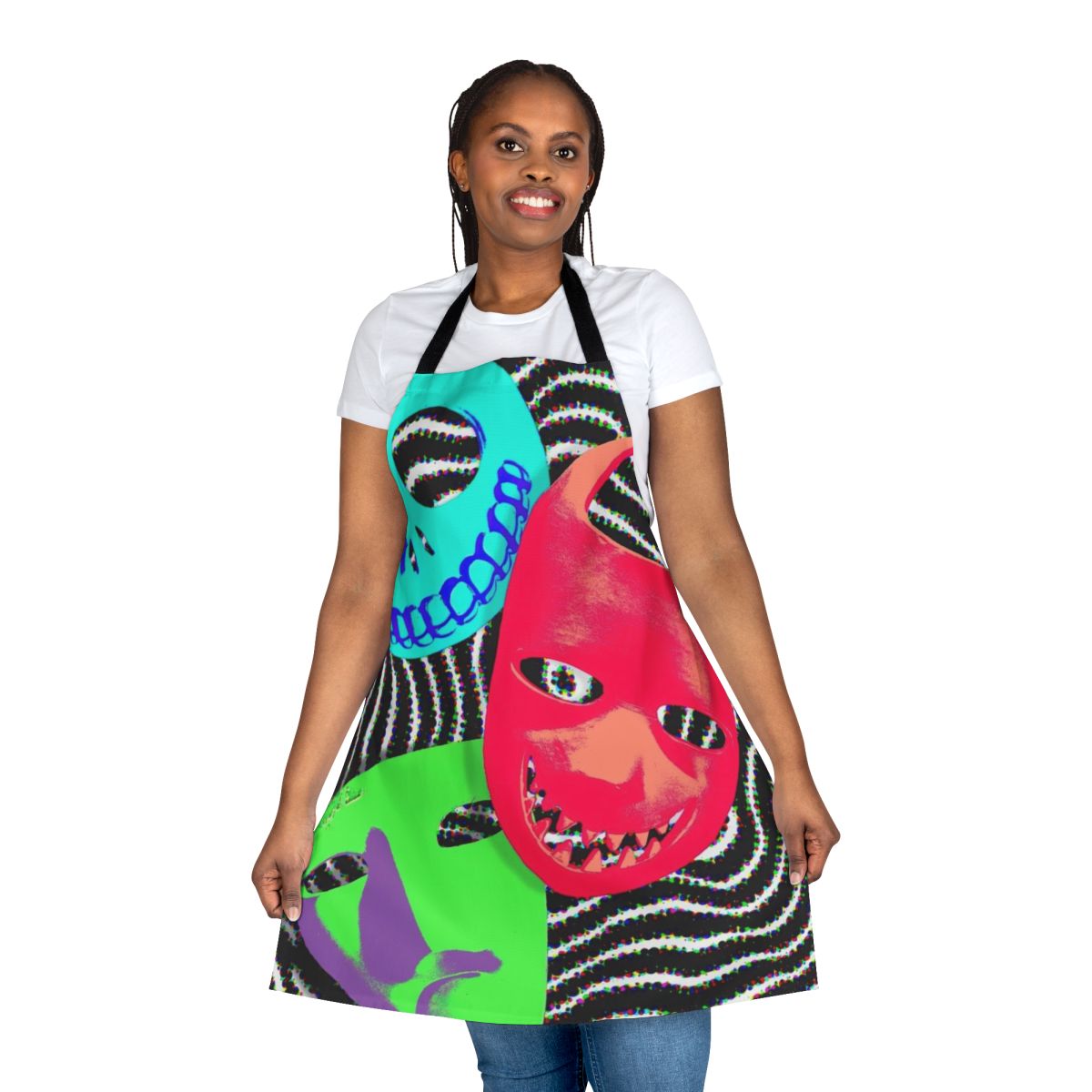 Apron featuring characters from a classic horror movie