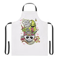 Oogie Boogie inspired bib apron with a spooky Halloween design