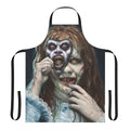 Regan-inspired horror apron with Exorcist-themed design for fans of supernatural and demonic-themed movies and cooking.