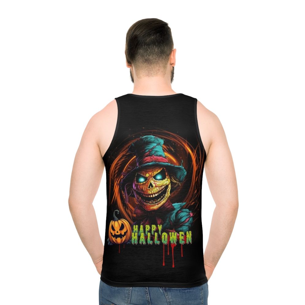 Spooky scarecrow unisex Halloween tank top