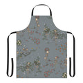 Spooky skeleton apron with floral garlands design