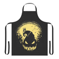 A black apron featuring the character Jack Skellington from the Tim Burton film "The Nightmare Before Christmas".