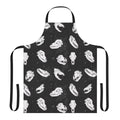 Apron featuring a spooky skull dog design, inspired by the SCP-1471 "Mal0" creature