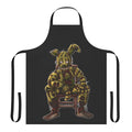 Spooky Springtrap horror fan art silhouette design on a white apron