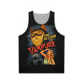 Spooky vampire cat unisex tank top