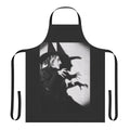Spooky witch-themed apron with black and green design