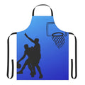 Sports-themed apron with basketball motif