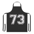 Sports jersey number 73 inspired apron