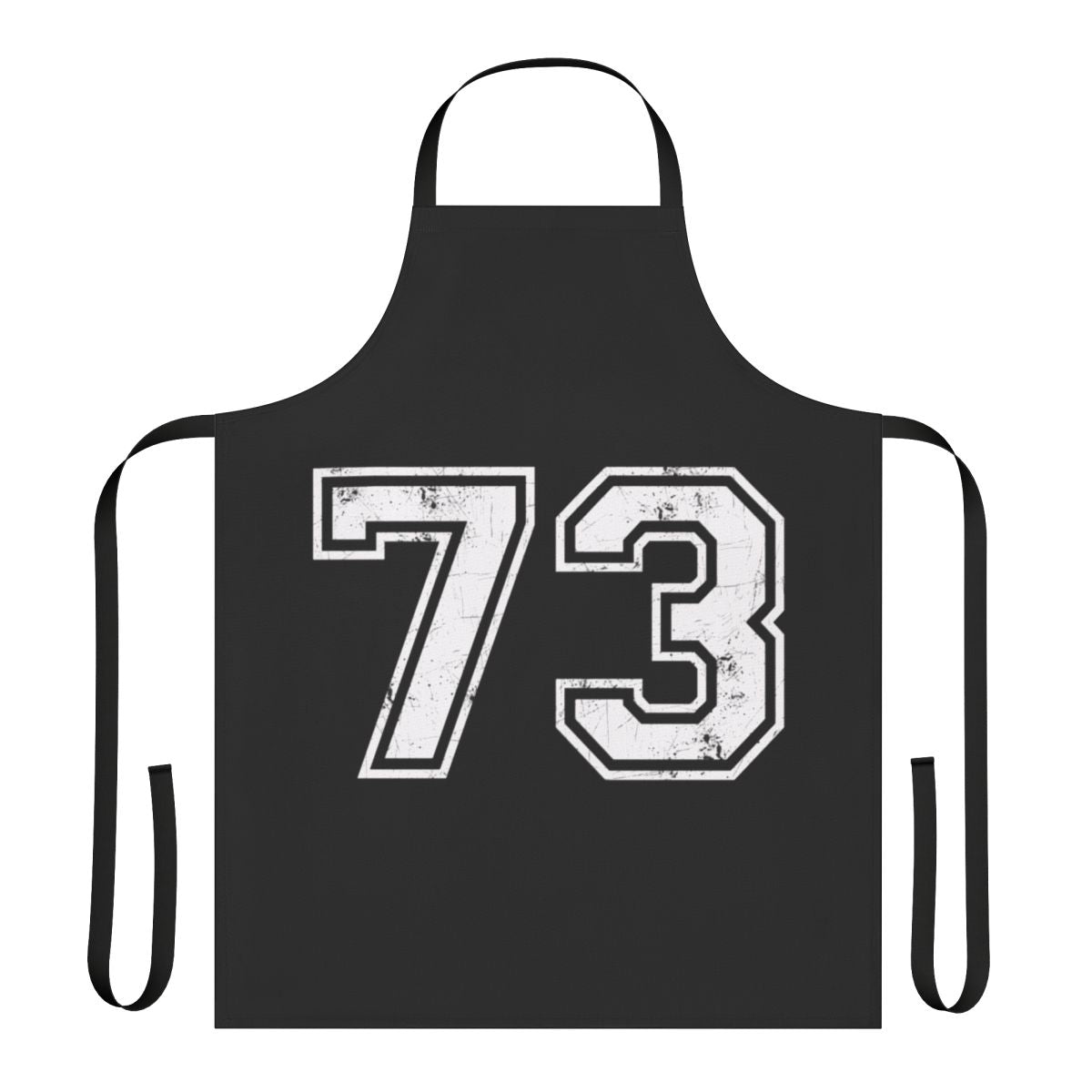 Sports jersey number 73 inspired apron